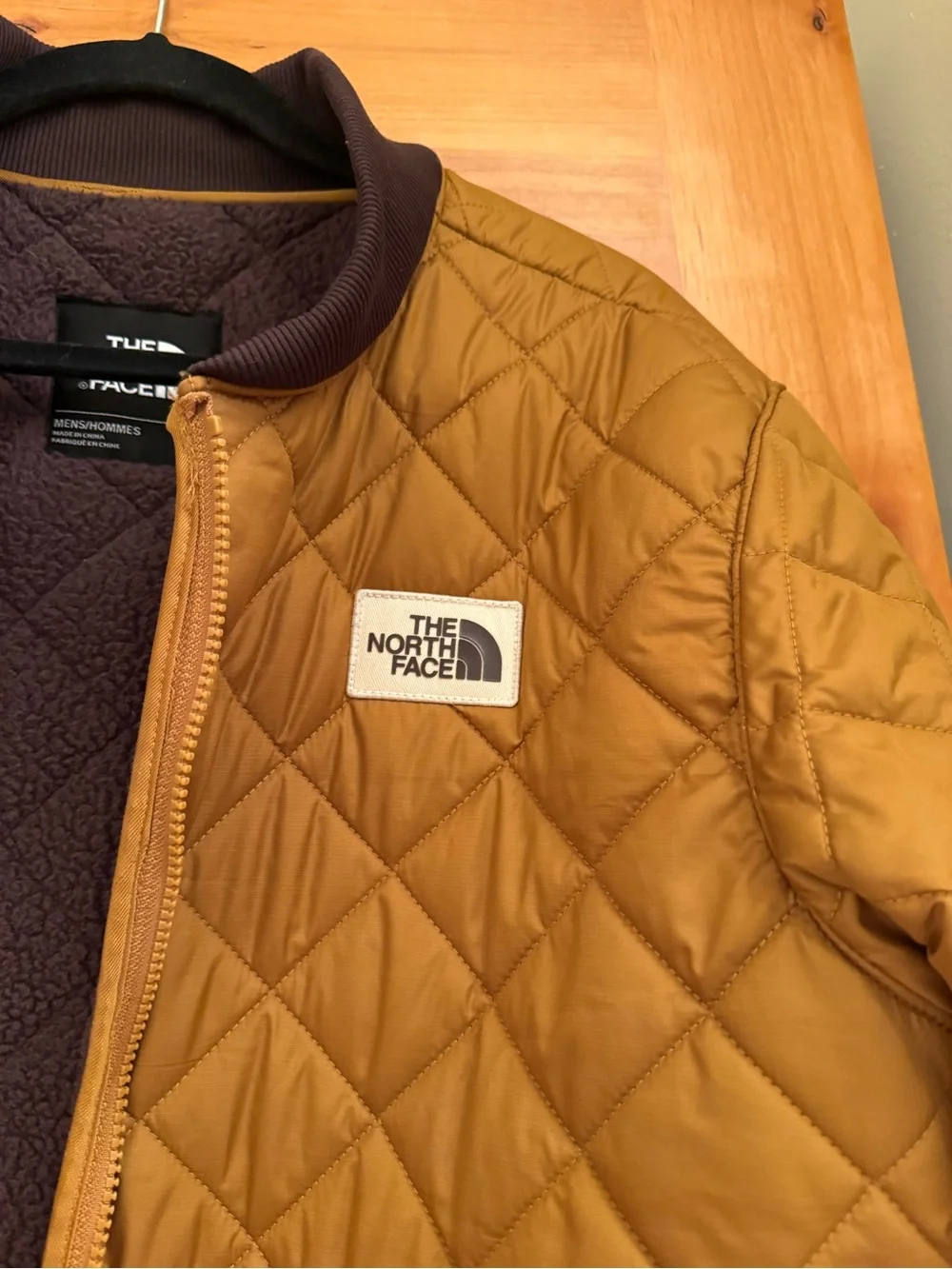 The North Face Men’s Quilted Puffer Jacket - Caramel Brown